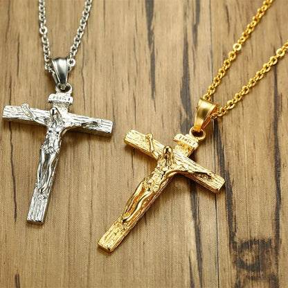 Wu's 2022 Easter Cross Necklace - Retro Hip Hop Clavicle Chain for Men, Popular Fashion Jewelry