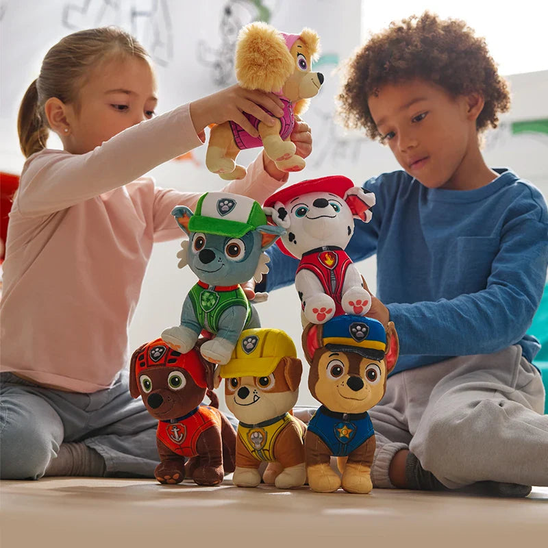 Paw Patrol Rescue Wheels Plush Toy Collection - Soft Stuffed Animal Characters Chase Skye and More Kids Birthday Gift