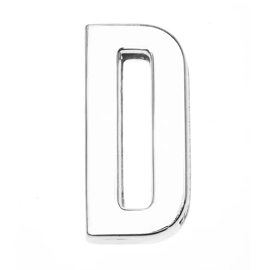 12PCS 30mm Chrome Alphabet Slide Charms A–Z – DIY Bracelet, Wristband, Pet Collar & Jewelry Making Beads
