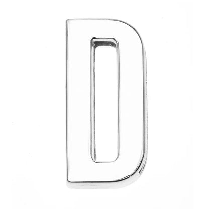 12PCS 30mm Chrome Alphabet Slide Charms A–Z – DIY Bracelet, Wristband, Pet Collar & Jewelry Making Beads
