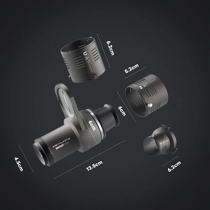 Mini Snoot Projection Attachment – Compatible with Zhiyun, Ulanzi, & Godox Mounts