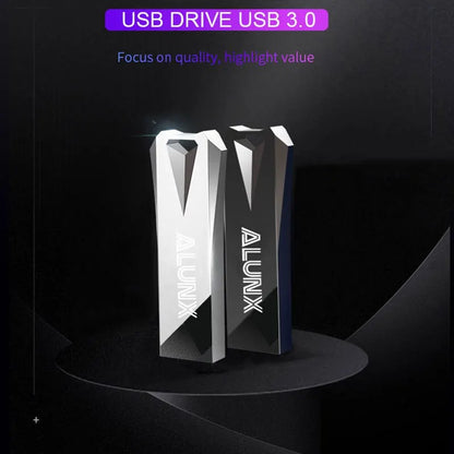 ALUNX USB 3.0 Flash Drive – 4GB to 128GB Memory Stick, Metal USB Pen Drive for Data Storage