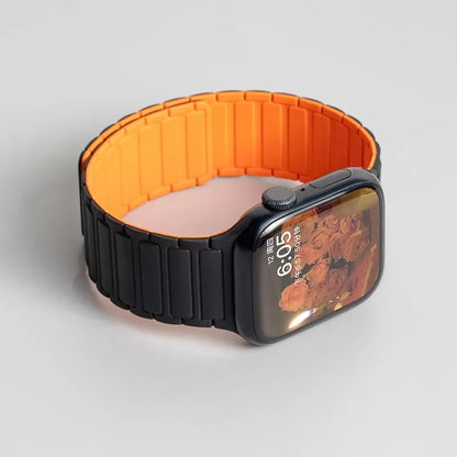 Magnetic Silicone Strap for Apple Watch — Fits Ultra 2 & Series 11–3 (40–49mm)