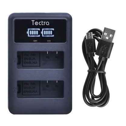 EN-EL14/EN-EL14a Battery Charger – Compatible with Nikon D5200, D3100, D3200, D5100, P7000 Series