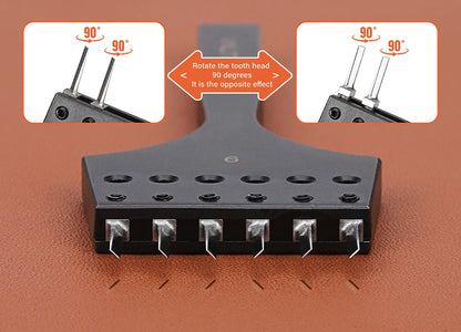 WUTA 3G Replaceable Leather Punch Heads – Diamond, Olive & Round Hole Pricking Irons for DIY Leathercraft