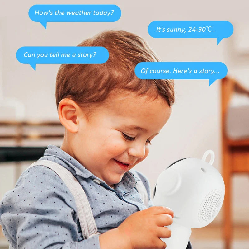 Tuya Smart AI Robot Toy – WiFi Voice Interactive Early Education Learning Machine with Speech Recognition for Kids Educational Play