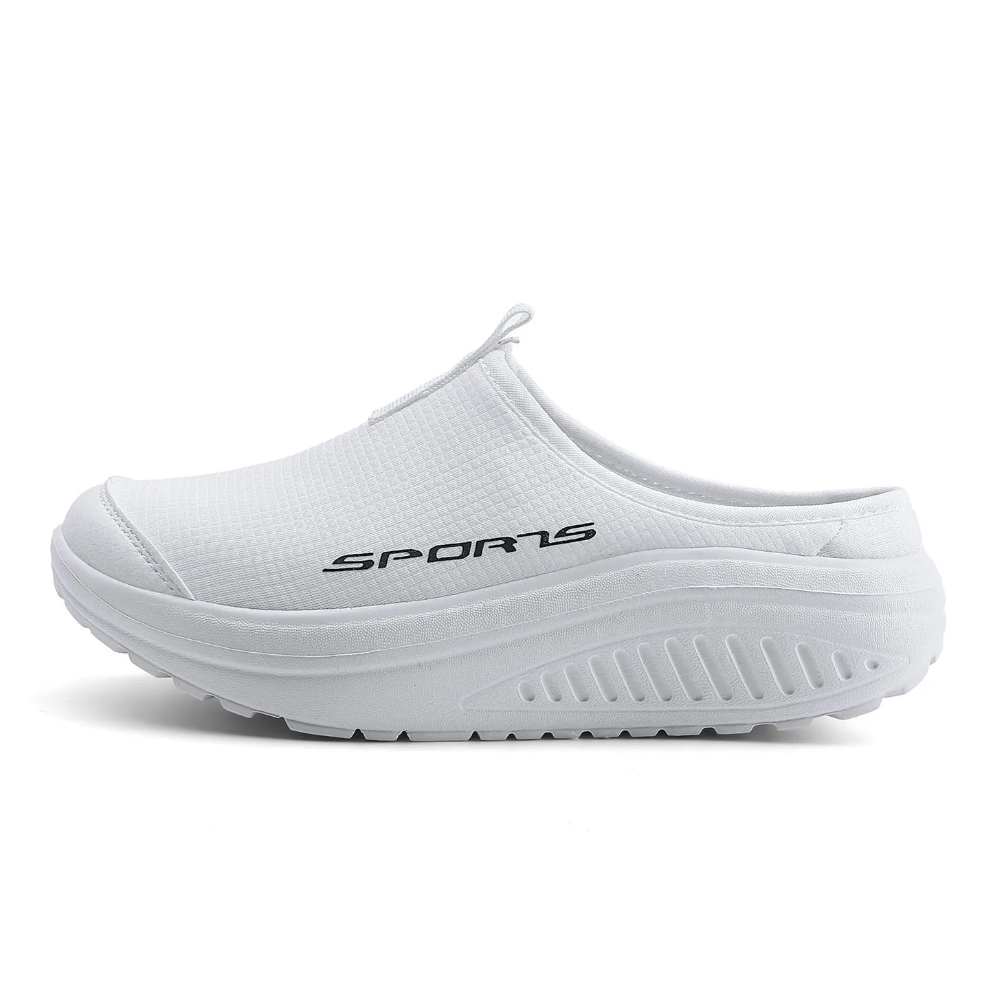 Women's Height-Increasing Walking Shoes - Lightweight Thick-Soled Casual Sport Sneakers