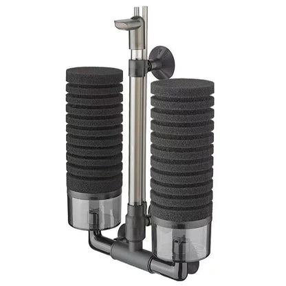 Aquarium Sponge Filter with Air Pump – Bio Skimmer & Biochemical Filter for Fish Tanks