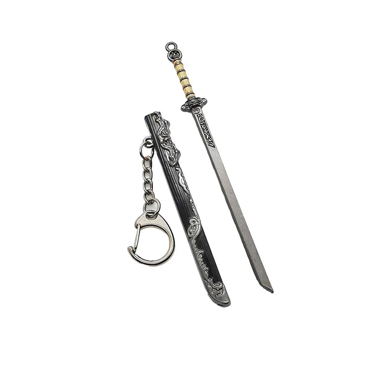 Mini Sword Pendant Keychain – Creative Weapon Toy Key Ring for Backpack & Gifts