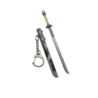 Mini Sword Pendant Keychain – Creative Weapon Toy Key Ring for Backpack & Gifts