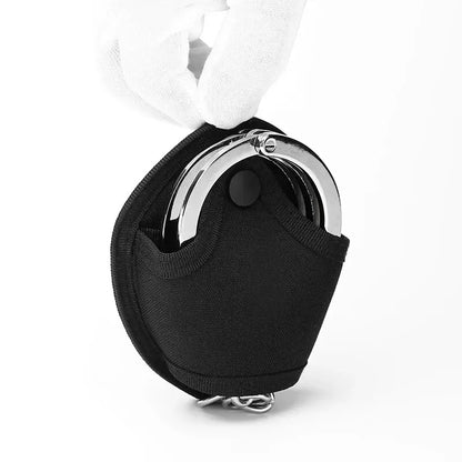 Tactical Handcuff Case - Officer Waist Pocket Security Accessories Bag, Fits 2-Inch Duty Belt, Open Top and Quick Pull