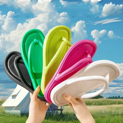 Unisex Summer Candy Color Flip Flops - Lightweight Soft Sole Non-Slip Beach Slides