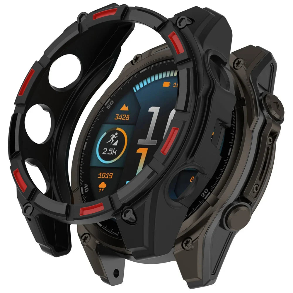 BEHUA Soft TPU Protective Case for Garmin Tactix 8 51mm — Lightweight Hollow Replacement Watch Shell Cover