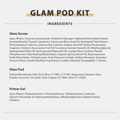 CO2 Glam Pod for Bubble Facial – Aqua Facial Skincare Pods with CO2 Serum Gel for Spa Treatment and Revive