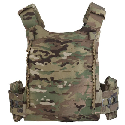 Tactical Vest Ferro Plate Carrier V5 – Military Hunting Airsoft Body Armor with Portable MOLLE System & Triple Magazine Pouch