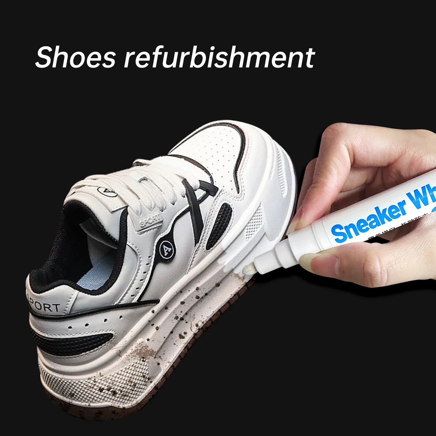 Waterproof Shoe Whitening & Stain Removal Pen | Anti-Oxidation Repair for Sneakers & Yellowing Prevention