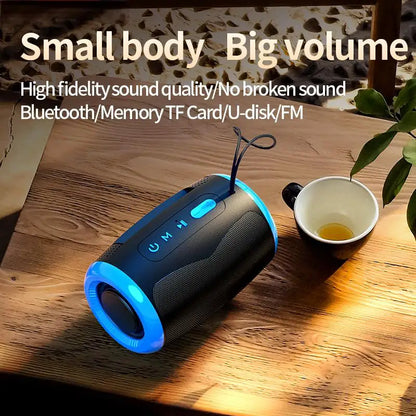 TSN-1 Portable Bluetooth Speaker - Wireless 5.3 Stereo Speaker with FM, USB, SD & AUX