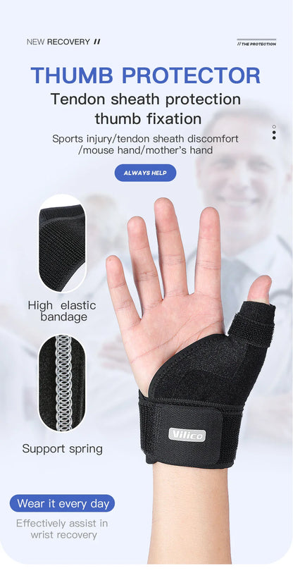 Flexible Wrist & Thumb Support Brace – Breathable Splint for Tendonitis, Arthritis, Left & Right Hand Protection