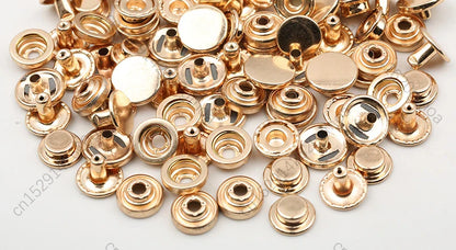 10mm, 12.5mm & 15mm Stainless Steel Snap Fasteners – Sewing Buttons for Clothing, Jackets & Leather Crafts