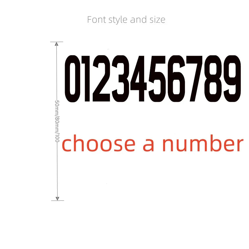 3D Mirror Acrylic Alphabet Wall Stickers – Black English Letters & Numbers for Personalized Door & Room Decor