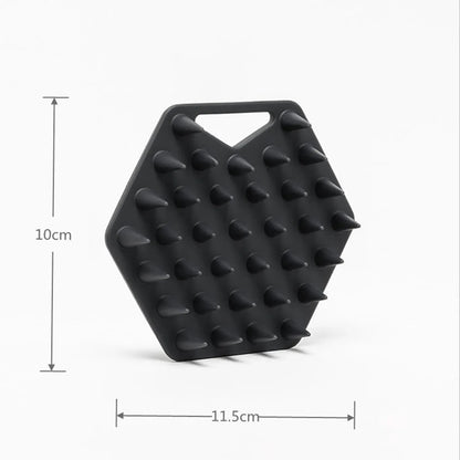 Silicone Scalp & Toilet Scrubber with Hook – Reusable Bathroom Accessory with Non-Slip Grip Holder