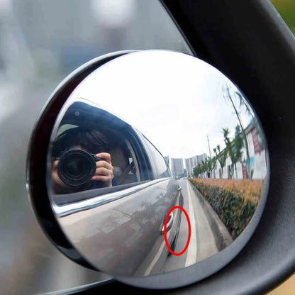 2PC 360° HD Frameless Blind Spot Mirrors – Ultrathin Wide-Angle Convex Rear View Car Accessories