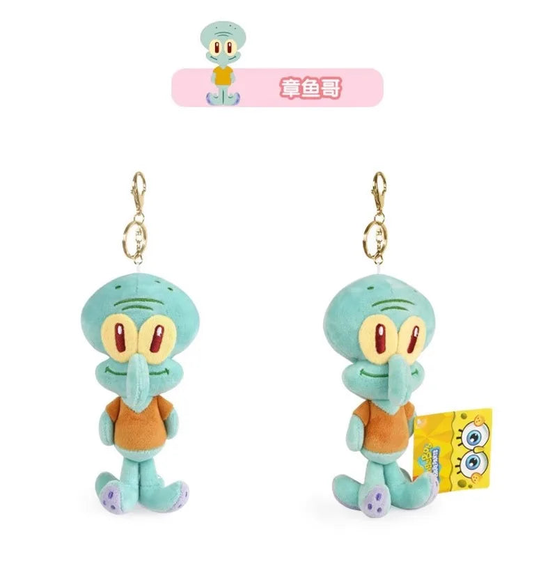 Anime Spongebob SquarePants Plush Toys – Patrick, Squidward, Mr. Krabs & Gary Stuffed Cartoon Toys, Birthday Gift for Kids
