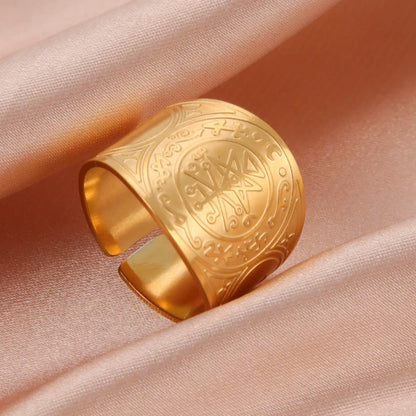 Dawapara 7 Archangels Protection Ring – Metatron Cube, Lilith Symbol, King Solomon Secrets Vintage Amulet Jewelry