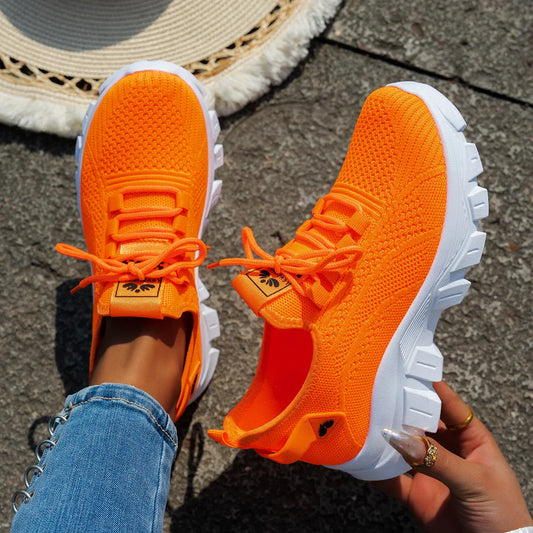 Women’s Mesh Breathable Sneakers – Lightweight Comfortable Summer 2025 Casual Shoes