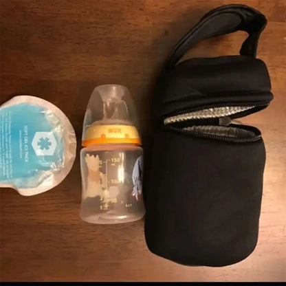 Milk Warmer Bottle Insulation Bag - Lightweight Anti-Splash Thermal Mommy Bag for Baby Bottles & Travel Use