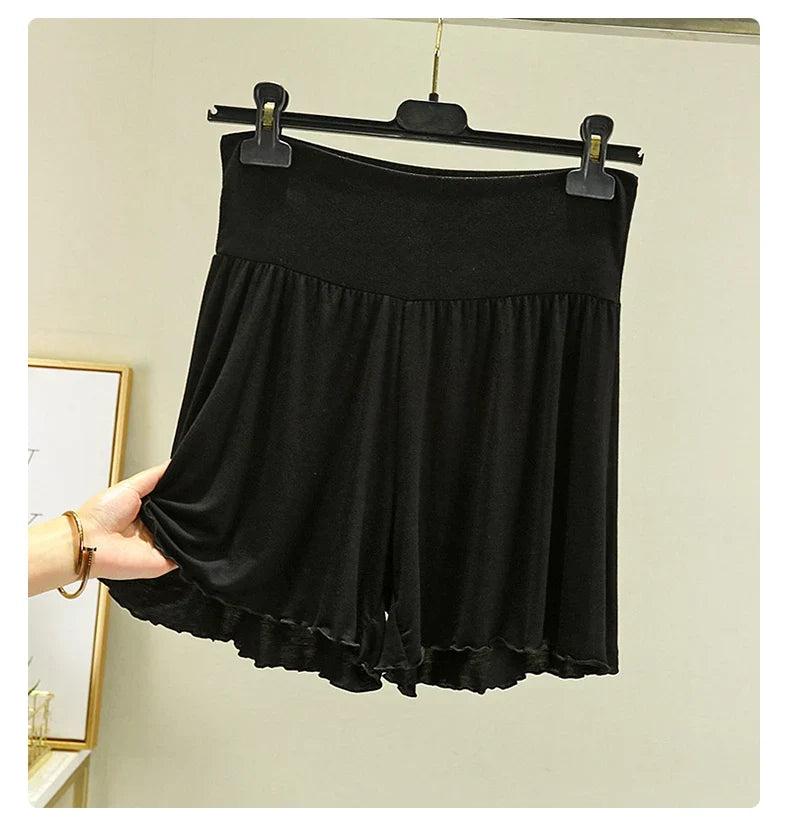 Women's Modal Sleep Shorts - Loose Wide-Leg Casual Summer Homewear