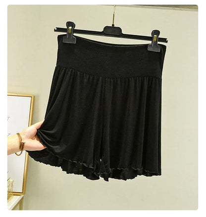 Women's Modal Sleep Shorts - Loose Wide-Leg Casual Summer Homewear