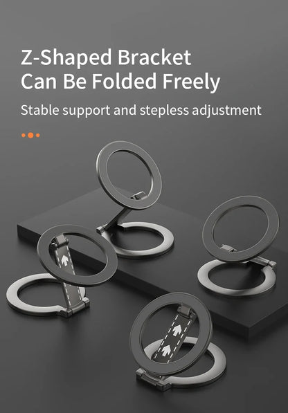 Double-Sided Magnetic Phone Ring Holder – MagSafe Kickstand, Magnet Grip for iPhone 16/15/14, Huawei & Xiaomi