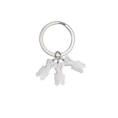 Personalized Kids & Family Keychain – Custom Name Key Chain for Mother’s Day, Couples, Boys, Girls, Pets, Mom, Dad, Baby Gift