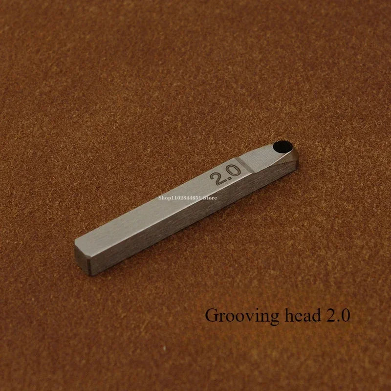 Adjustable Leather Grooving & Marking Tool – Multi-Function Cutter Head for DIY Leathercraft & Edge Carving