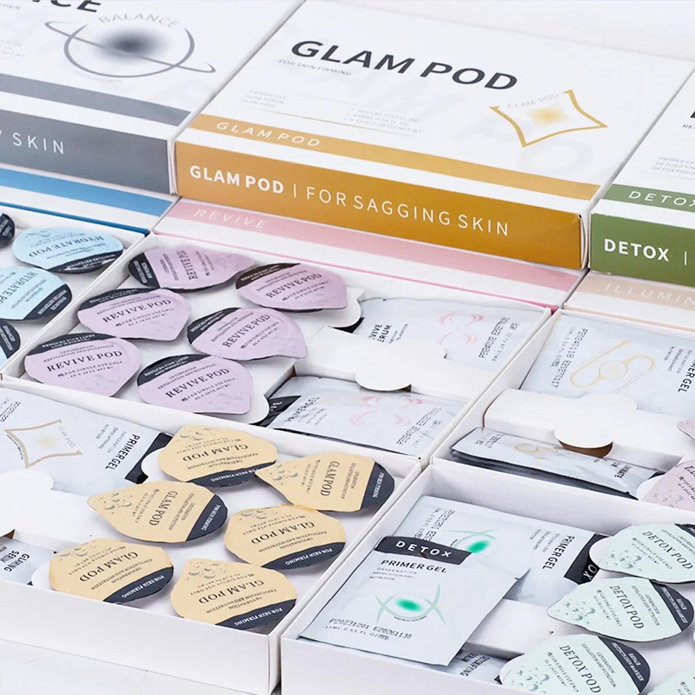 Glam Pod CO2 Capsules for Aqua Facial Machine – Bubble Skin Care Revive Pods for Beauty Treatment