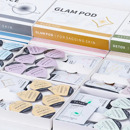 Glam Pod CO2 Capsules for Aqua Facial Machine – Bubble Skin Care Revive Pods for Beauty Treatment