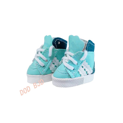 Labubu Doll Sneakers (4x1.8cm) - Shoes for 17cm Macaron Plush, 15cm EXO Cotton, & 1/6 BJD Dolls Accessories