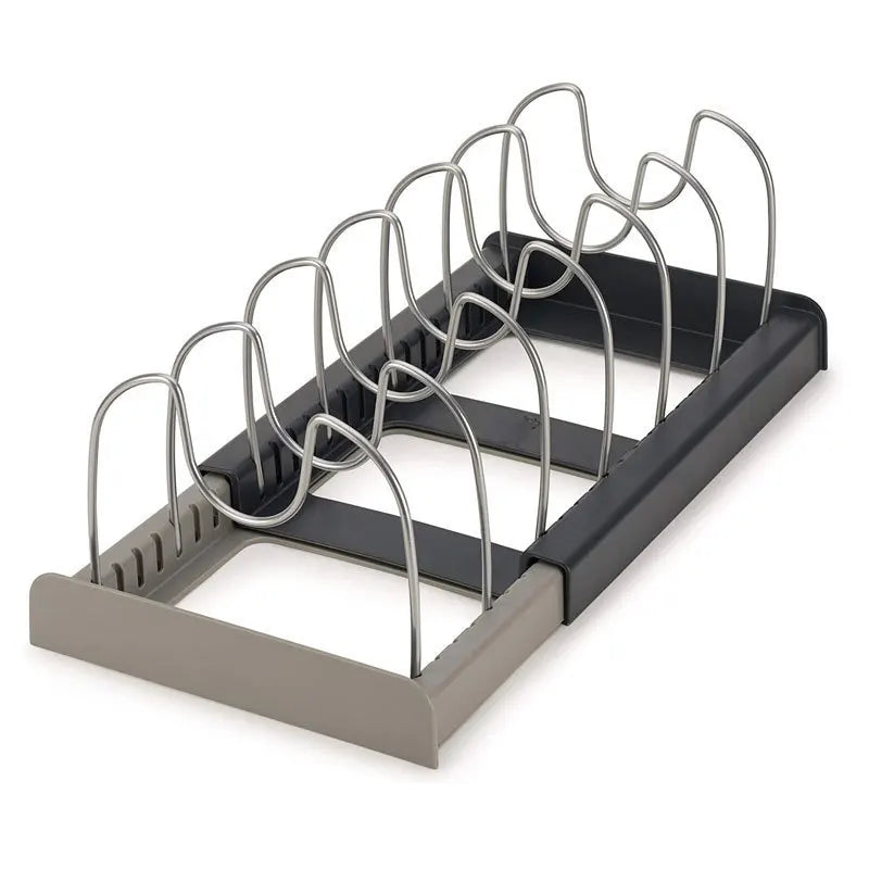 Stainless Steel Kitchen Cabinet Organizers: Expandable Rack for Pots, Pans, Cutting Boards & Cookware Shelf