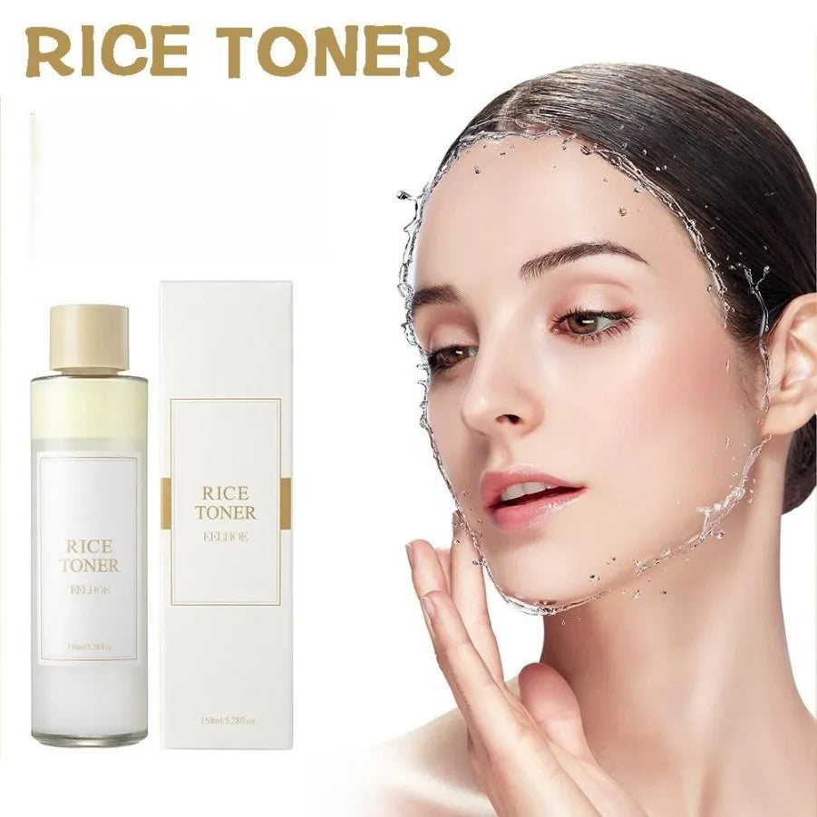 150ml Rice Face Toner – Moisturizing, Brightening & Lifting Deep Facial Cleanser for Young, Glowy Skin, Korean Skincare
