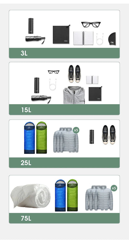 Waterproof Dry Bag Sack - Ultralight Storage for Swimming, Rafting, Kayaking & Sports (3L-75L)
