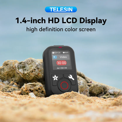 TELESIN Waterproof Bluetooth Remote for GoPro Hero 13/12/11/10/9/8/Max with Wrist Strap – Action Camera Accessory