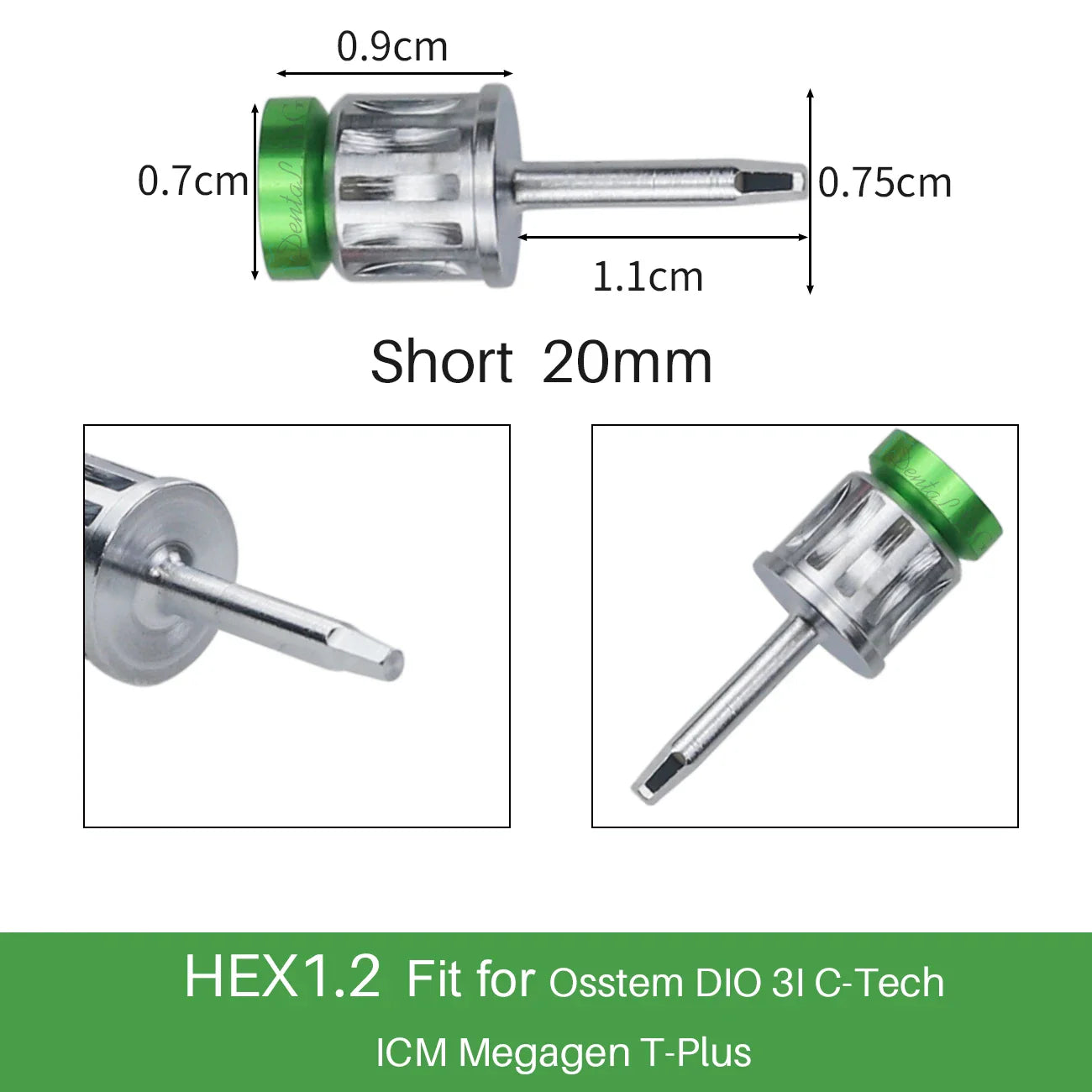 Universal Dental Implant Torque Screwdriver Wrench – Restoration Tool 10-70 NCM