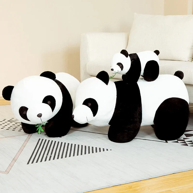 20cm Bamboo Panda Plush Toy - Cute Kawaii Stuffed Animal Doll for Kids & Christmas Gifts