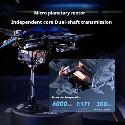 Mechanical Species Manta Ray Model – Trendy Assembly Figurine Toy, Boys’ Valentine’s Day Gift