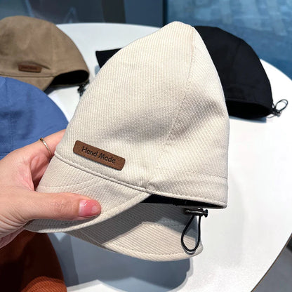 Women's Foldable Sunhat - Stylish Summer Outdoor Fisherman Hat for Sunscreen and UV Protection, Adjustable Cotton Wide Brim Bucket Cap