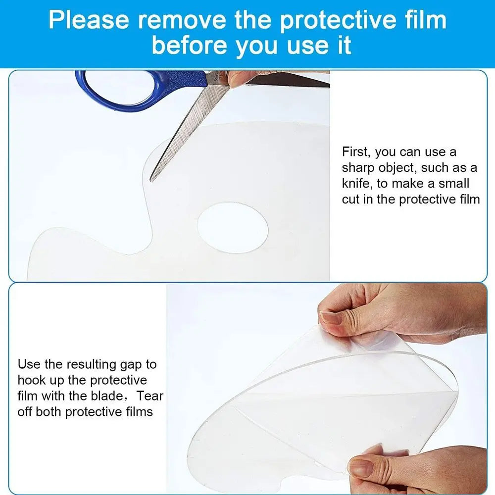 Acrylic Clear Paint Tray – High-Quality Transparent Oval Palette for Gouache & Pigment Painting Supplies