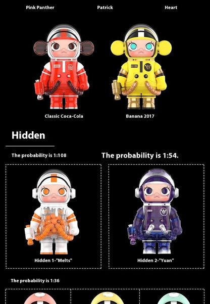 Popmart Mega Collection Space Molly 2.0 Blind Box – 100% Anniversary Replica Guess Package Collectible Figures