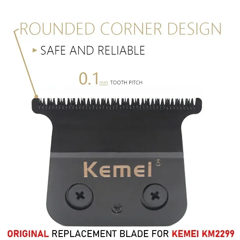 Original Replacement Blade for Kemei KM-2299 Clipper - Professional Hair Trimmer Cutting Knife Head, Parts & Accessories