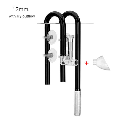 AQUAPRO Aquarium Inlet & Outlet Pipe Set – Plastic Skimmer Lily Flow for Fish Tanks & Bowls